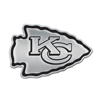 Wholesale-Kansas City Chiefs Chrome Free Form Auto Emblem