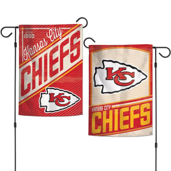 Wholesale-Kansas City Chiefs / Classic Logo RETRO Garden Flags 2 sided 12.5" x 18"