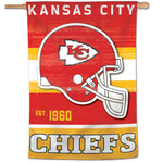 Wholesale-Kansas City Chiefs / Classic Logo Retro look Vertical Flag 28" x 40"