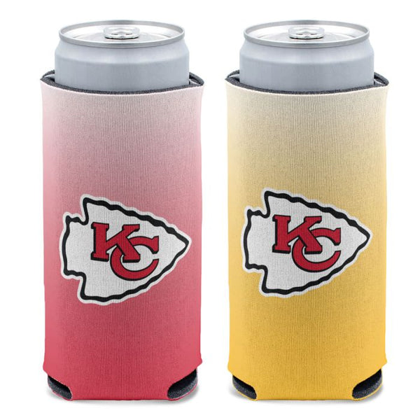 Wholesale-Kansas City Chiefs Color Drip 12 oz Slim Can Cooler