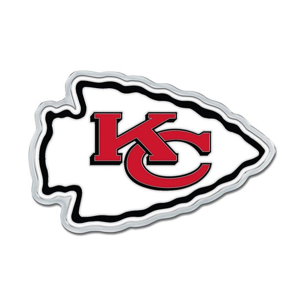 Wholesale-Kansas City Chiefs Colored Chrome Free Form Auto Emblem