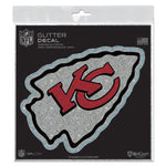 Wholesale-Kansas City Chiefs Decal Glitter 6" x 6"