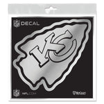 Wholesale-Kansas City Chiefs Decal Metallic 6" x 6"