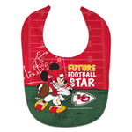 Wholesale-Kansas City Chiefs / Disney Mickey Mouse All Pro Baby Bib