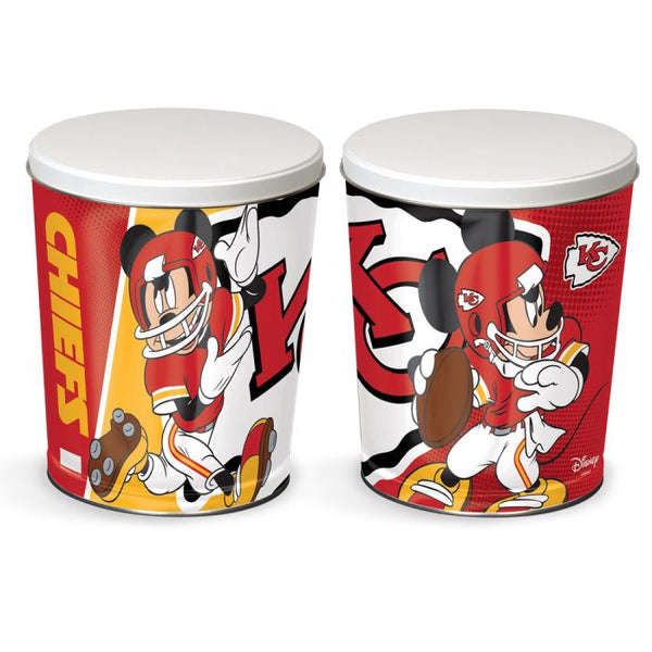 Wholesale-Kansas City Chiefs / Disney Mickey Mouse Gift Tin tapered 3 gallon