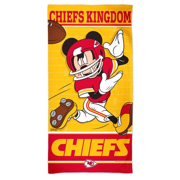 Wholesale-Kansas City Chiefs / Disney Mickey Mouse Spectra Beach Towel 30" x 60"