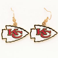 Wholesale-Kansas City Chiefs Earrings Jewelry Card