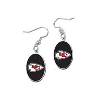 Wholesale-Kansas City Chiefs Earrings Jewelry Carded Round