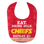 Wholesale-Kansas City Chiefs Eat Drink Milk All Pro Baby Bib