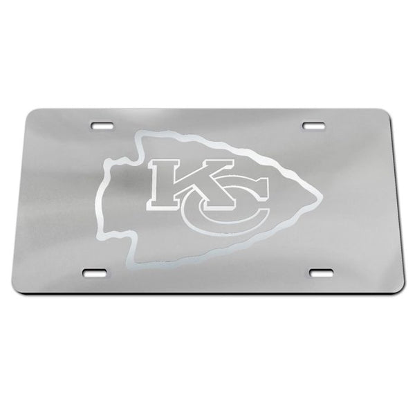 Wholesale-Kansas City Chiefs FROSTED Specialty Acrylic License Plate