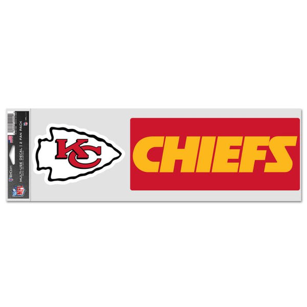 Wholesale-Kansas City Chiefs Fan Decals 3.75" x 12"