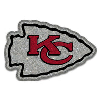 Wholesale-Kansas City Chiefs GLITTER Acrylic Auto Emblem