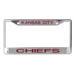 Wholesale-Kansas City Chiefs GLITTER BACKGROUND Lic Plt Frame S/L Metallic