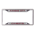 Wholesale-Kansas City Chiefs GLITTER BACKGROUND Lic Plt Frame S/S Printed