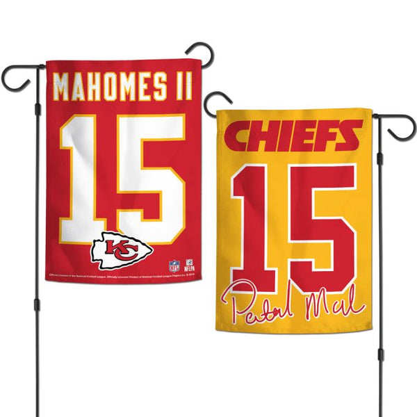 Wholesale-Kansas City Chiefs Garden Flags 2 sided 12.5" x 18" Patrick Mahomes II