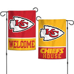 Wholesale-Kansas City Chiefs Garden Flags 2 sided 12.5" x 18"