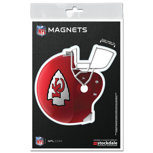 Wholesale-Kansas City Chiefs HELMET Outdoor Magnets 3" x 5"