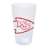 Wholesale-Kansas City Chiefs Icicle 16 oz Silicone Pint Glass