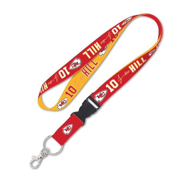 Wholesale-Kansas City Chiefs Lanyard w/detachable buckle 1" Tyreek Hill