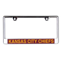 Wholesale-Kansas City Chiefs Lic Plate Frame B/O Printed