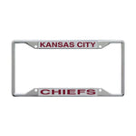 Wholesale-Kansas City Chiefs Lic Plt Frame S/S Printed