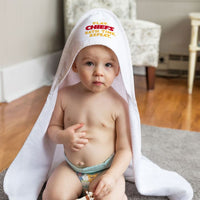 Wholesale-Kansas City Chiefs / Littlest Fan NFL Slogan All Pro Hooded Baby Towel