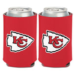 Wholesale-Kansas City Chiefs Logo Red Background Can Cooler 12 oz.