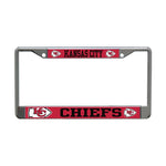 Wholesale-Kansas City Chiefs MEGA Lic Plt Frame S/L Printed