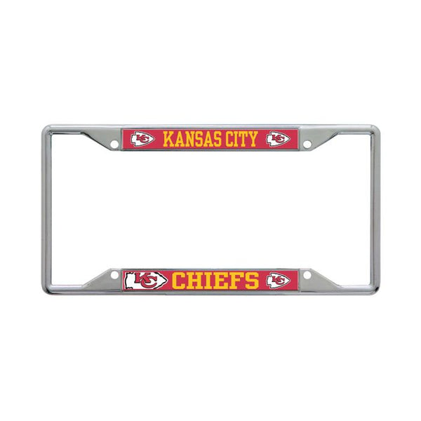 Wholesale-Kansas City Chiefs MEGA Lic Plt Frame S/S Printed