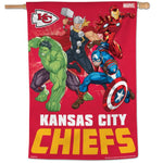 Wholesale-Kansas City Chiefs / Marvel (C) 2022 Marvel Vertical Flag 28" x 40"