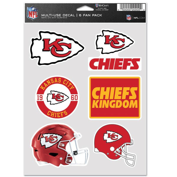 Wholesale-Kansas City Chiefs Multi Use 6 Fan Pack