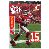 Wholesale-Kansas City Chiefs Multi-Use Decal 11" x 17" Patrick Mahomes II