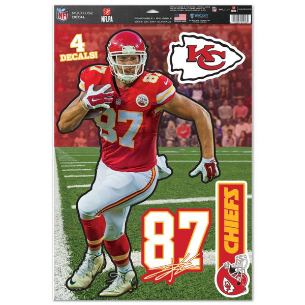 Wholesale-Kansas City Chiefs Multi-Use Decal 11" x 17" Travis Kelce