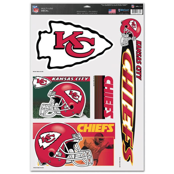 Wholesale-Kansas City Chiefs Multi Use Decal 11" x 17"