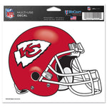 Wholesale-Kansas City Chiefs Multi-Use Decal -Clear Bckrgd 5" x 6"