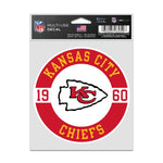 Wholesale-Kansas City Chiefs Patch Fan Decals 3.75" x 5"