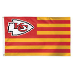 Wholesale-Kansas City Chiefs / Patriotic Americana Flag - Deluxe 3' X 5'