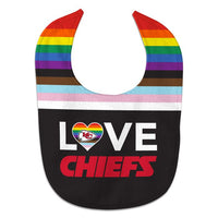 Wholesale-Kansas City Chiefs Pride Love All Pro Baby Bib