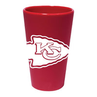 Wholesale-Kansas City Chiefs Red 16 oz Silicone Pint Glass