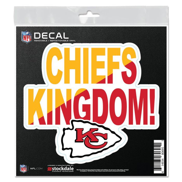 Wholesale-Kansas City Chiefs SLOGAN All Surface Decal 6" x 6"