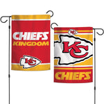 Wholesale-Kansas City Chiefs SLOGAN Garden Flags 2 sided 12.5" x 18"