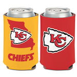 Wholesale-Kansas City Chiefs STATE SHAPE Can Cooler 12 oz.