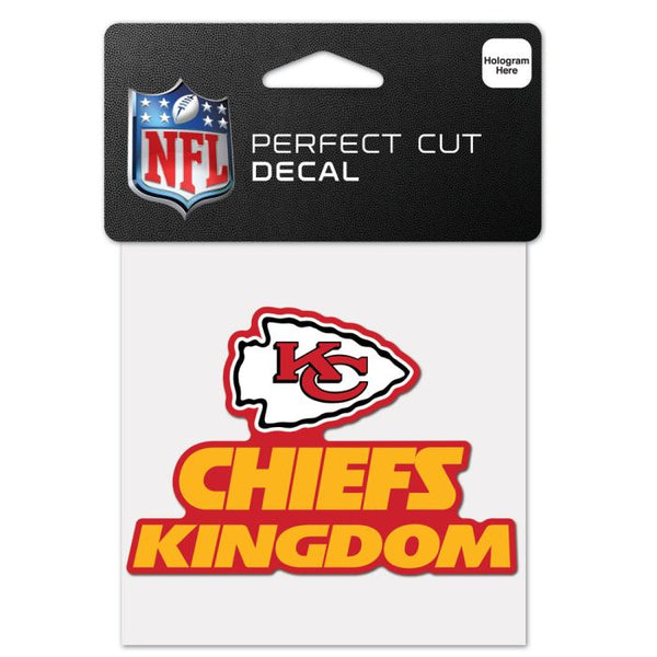 Wholesale-Kansas City Chiefs Slogan Perfect Cut Color Decal 4" x 4"