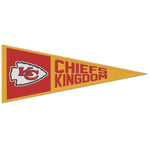 Wholesale-Kansas City Chiefs Slogan Wool Pennant 13" x 32"