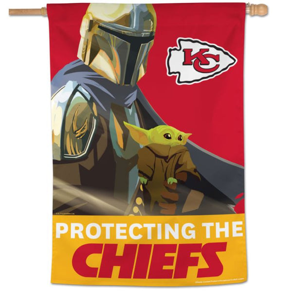 Wholesale-Kansas City Chiefs / Star Wars Mandalorian Vertical Flag 28" x 40"