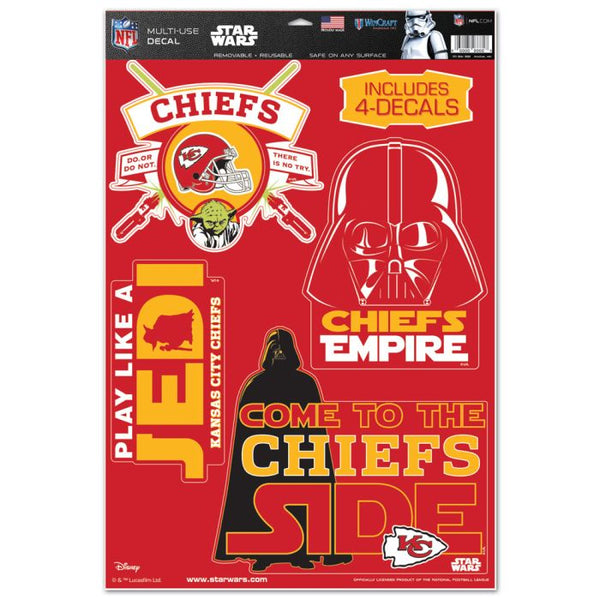 Wholesale-Kansas City Chiefs / Star Wars Star Wars Multi-Use Decal 11" x 17"