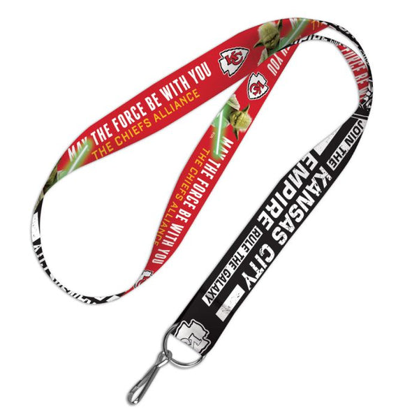 Wholesale-Kansas City Chiefs / Star Wars Yoda/Vader Lanyard 1"