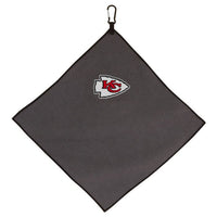 Wholesale-Kansas City Chiefs Towel - Grey Microfiber 15" x 15"