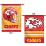 Wholesale-Kansas City Chiefs Vertical Flag 2 Sided 28" x 40"