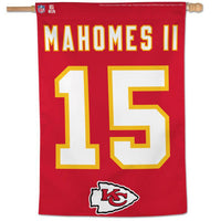 Wholesale-Kansas City Chiefs Vertical Flag 28" x 40" Patrick Mahomes II